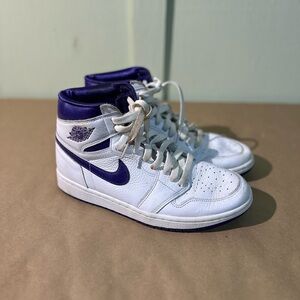 Nike Air Jordan 1 Retro High OG "Court Purple" women's sneaker size 8.5